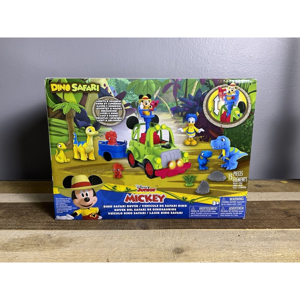 Disney Junior Mickey Dino Safari Rover 15 piece Lights & Sound